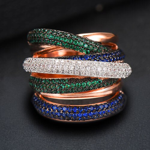 Luxury Statement Stackable Punk  Ring For Women