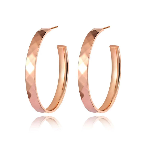 Pendientes geométricos redondos de acero inoxidable y titanio