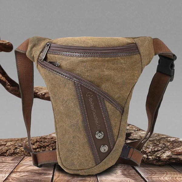 Riñonera de nailon para hombre, estilo muslo, para la cadera y la pierna