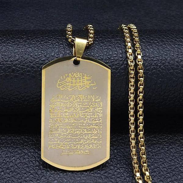 Islamic Muslim Stainless Steel Necklace Women