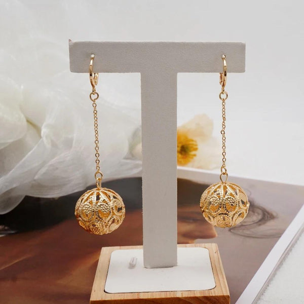 Fashion Gold Color Earring Stone Party Jewelry Set Women Bridal Jewelry Sets