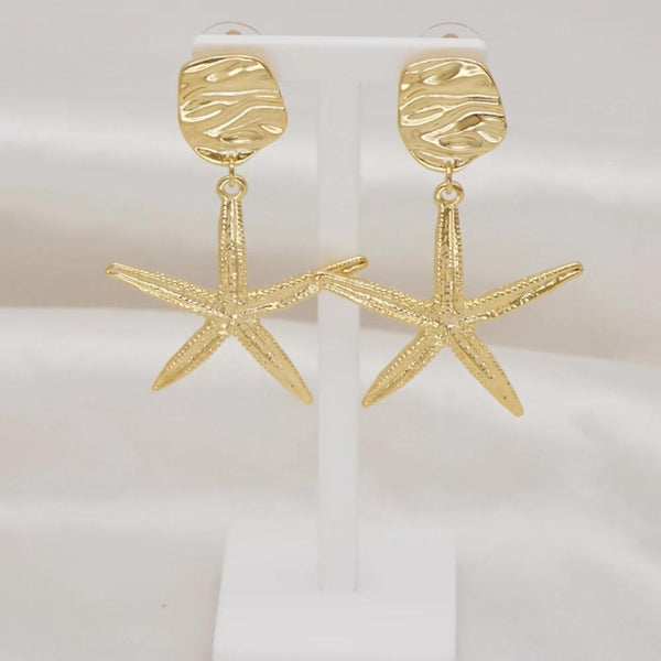 Fashion Stud Earrings Italian Gold Color Earrings Geometric Drop Earrings For Women