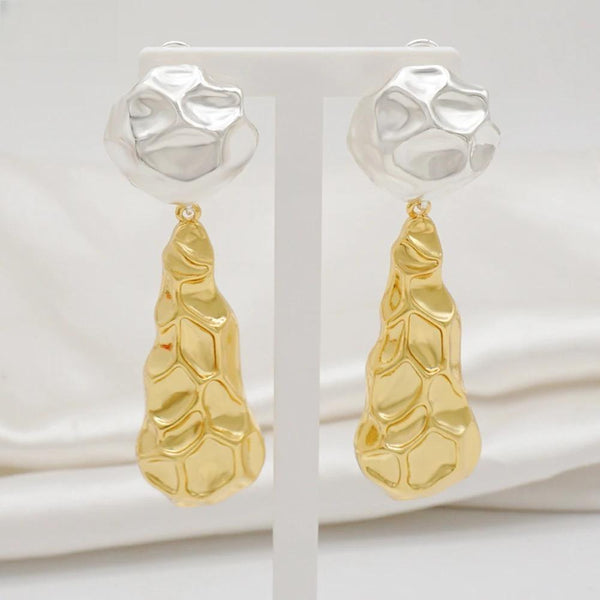 Special Design Exaggerate Gold Color Dangle Earrings Dubai Bridal Earrings For Women