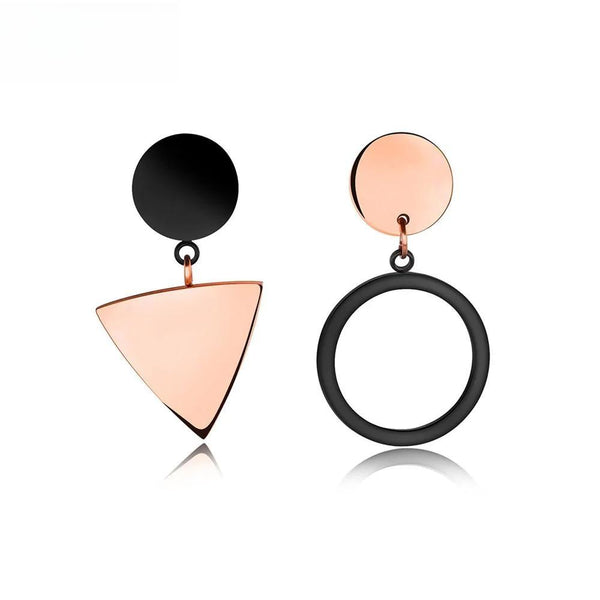 Pendientes triangulares redondos geométricos sencillos