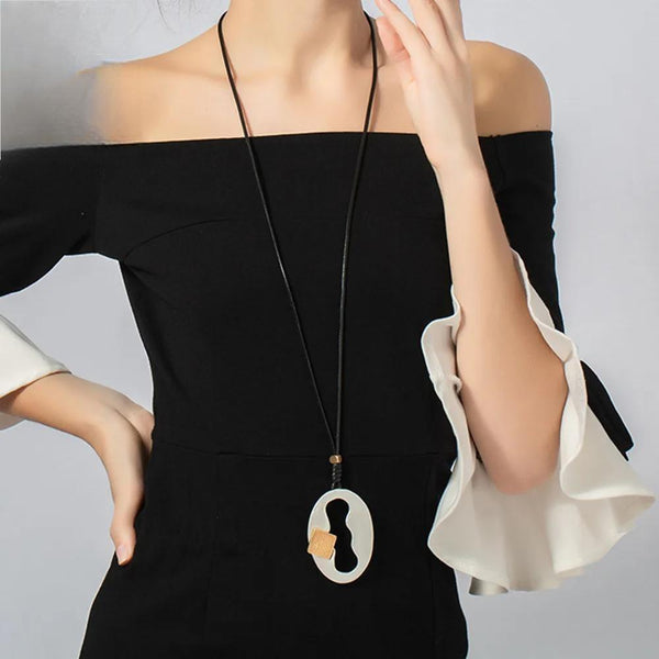 Vintage Long Chains Collares Necklace