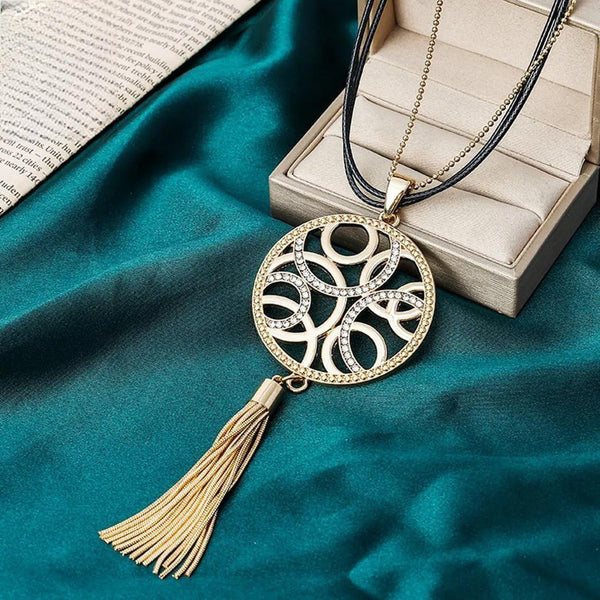 Trending Products Vintage Long  Necklace Kpop Fashion Suspension Pendants