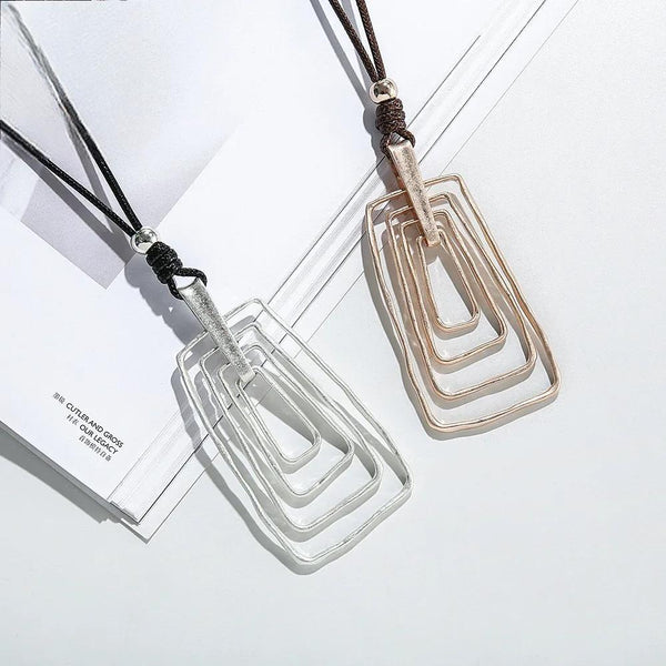 Collar gótico vintage con colgante, cadena larga en el cuello, bisutería para mujer