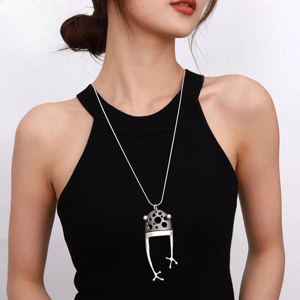 Vintage Long Collares Chains Irregular Necklace for Women 2