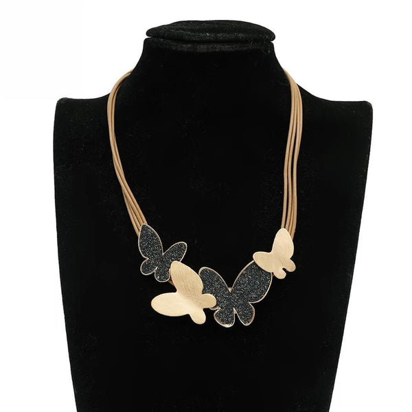 Women's Gold Color Silver Color Butterfly Chokers Gothic Necklace Jewelry