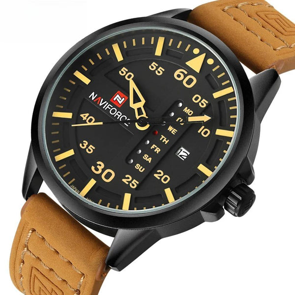 Relojes militares casuales para hombre, reloj de cuarzo con fecha y fecha.