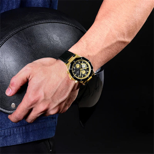 Reloj multifunción para hombre, moderno, deportivo y de negocios.