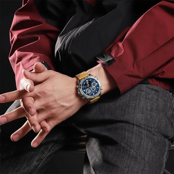 Nuevo reloj para hombre, deportivo, de moda, resistente al agua, de cuarzo, reloj de pulsera LED digital deportivo para hombre.