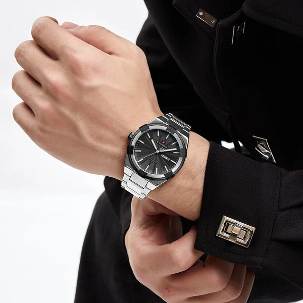 Relojes deportivos para hombre, diseño empresarial sencillo, reloj de pulsera de cuarzo resistente al agua