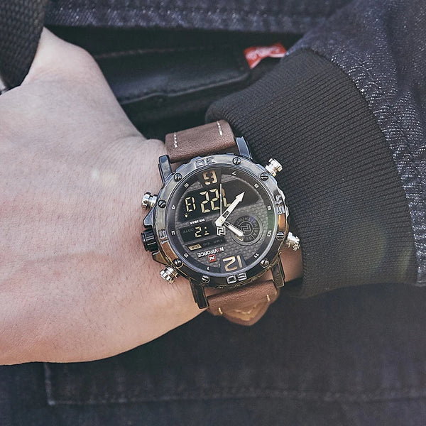 Relojes deportivos para hombre, moda informal, resistente al agua, reloj de pulsera militar de cuarzo.