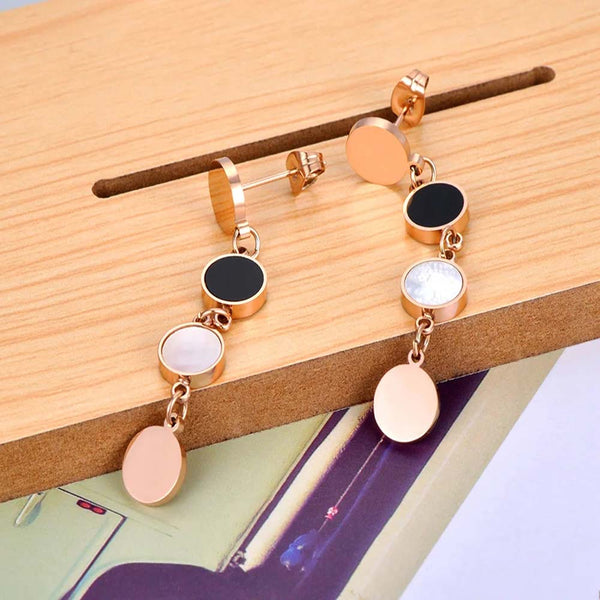 Pendientes colgantes de fiesta bohemios de acero inoxidable de moda