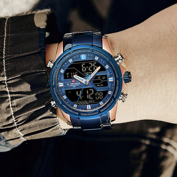 Relojes para hombre de primera marca de lujo militar impermeable LED reloj deportivo digital