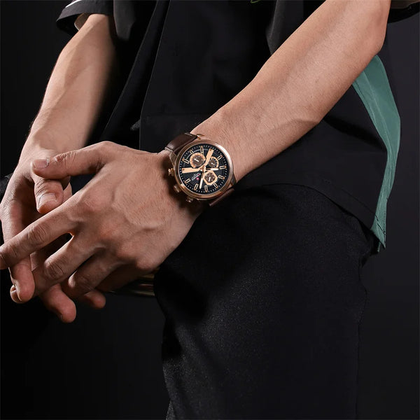 Reloj de cuarzo para hombre, relojes de lujo de las mejores marcas, relojes impermeables para hombre