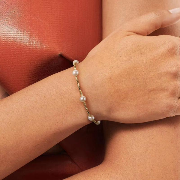 Pulsera de cadena de eslabones Nugget vintage