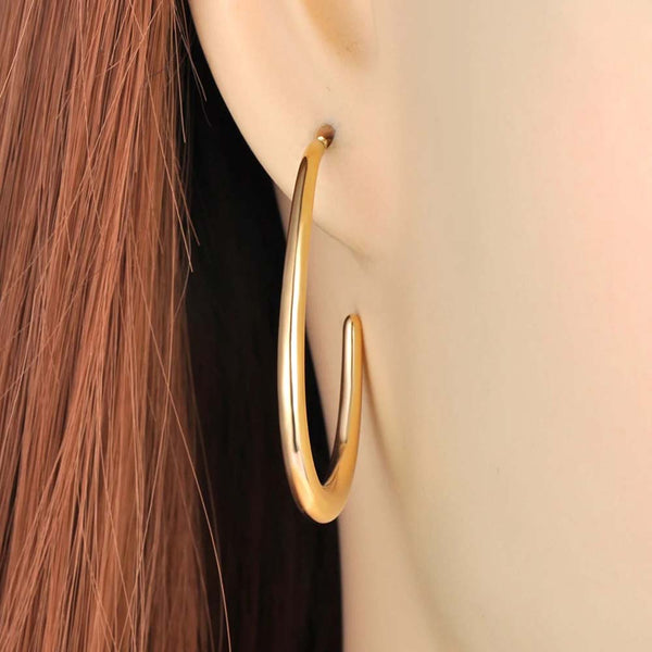 Pendientes geométricos neogóticos de titanio y acero inoxidable
