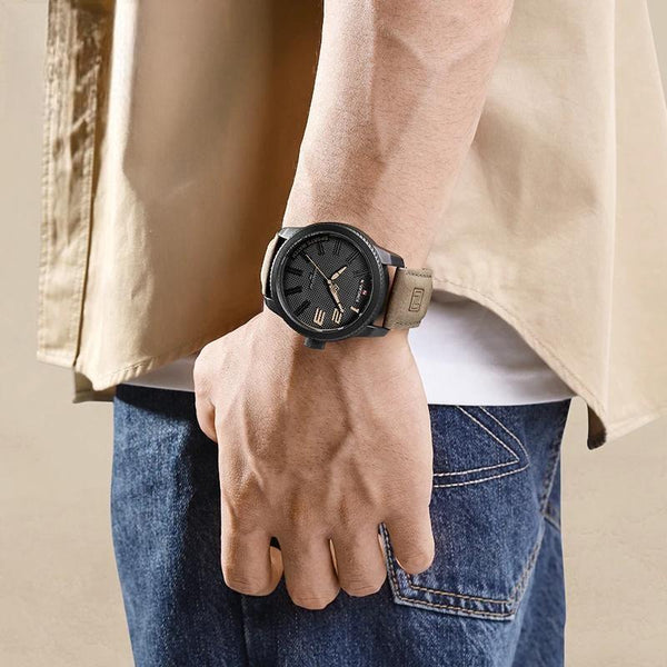 Nuevo reloj de cuero original para hombre