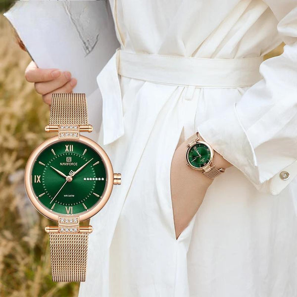 Nuevos relojes sencillos para mujer, reloj de pulsera de marca de lujo para mujer.