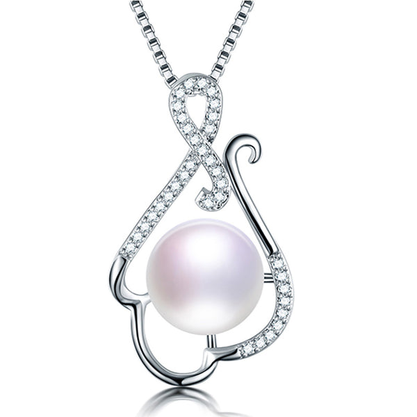 Collar de perlas naturales de agua dulce de alta calidad para mujer