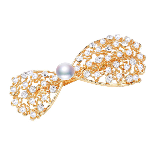 New Pearl Beads Hair Clip for Woman Natural Freshwater Pearl Jewelry Barrette