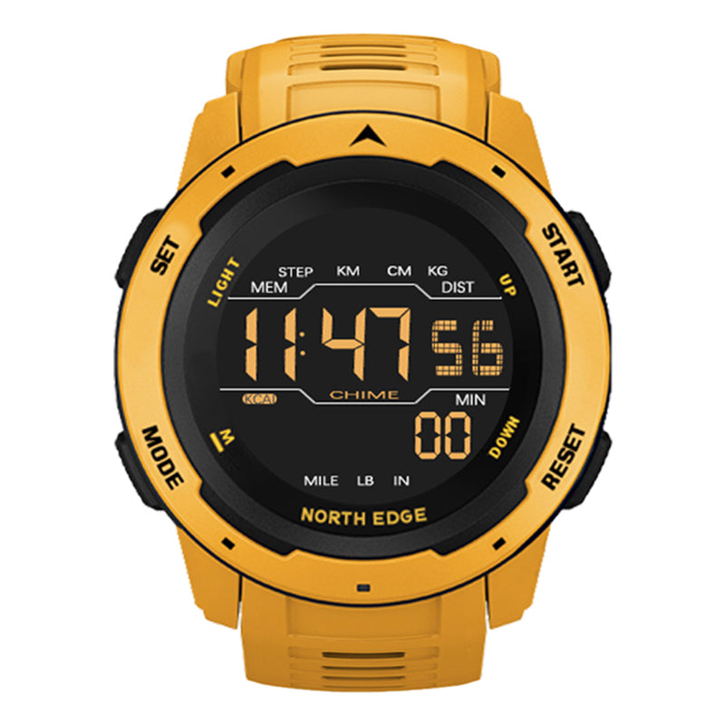Men Digital Watch MenSports Watches Dual Time Pedometer Alarm Clock