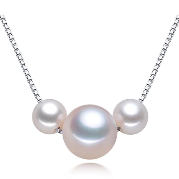 Collar de perlas de moda, joyería de perlas, colgante de oso de perla de agua dulce natural