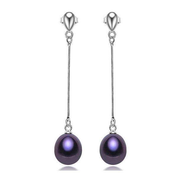 Top Quality earrings for women 100% real genuine grade AAAA water drop freshwater pearl earrings