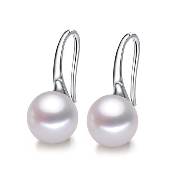 Fashion Pearl Earrings Natural Freshwater Pearl Spoon Earrings