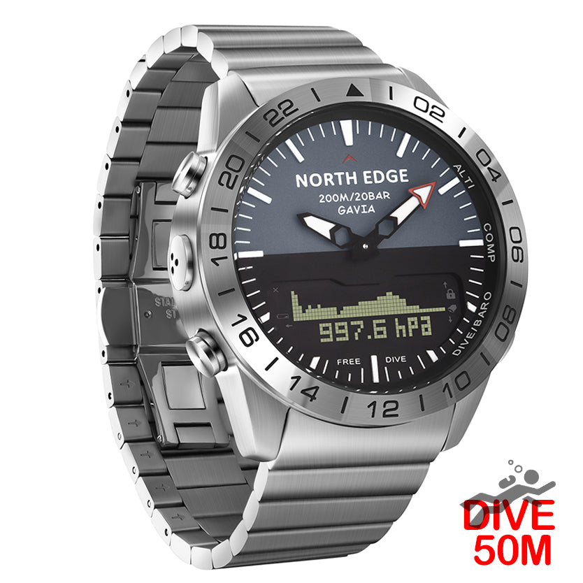 Stainless steel Quartz Watch Dive Military Sport Watches Mens
