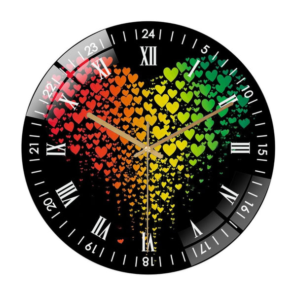 Decor Wall Clocks: Celebrate Black History Glass Wall Clock,  Black History Month Decor Wall Clock  for Homes, Bars, Offices, Man Caves, Garages, And Living Rooms .Also Makes A Great Gift.