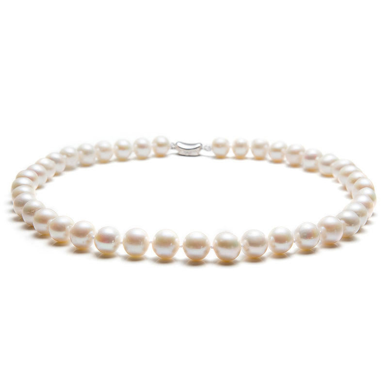 Natural White/Black Freshwater Pearl Necklace