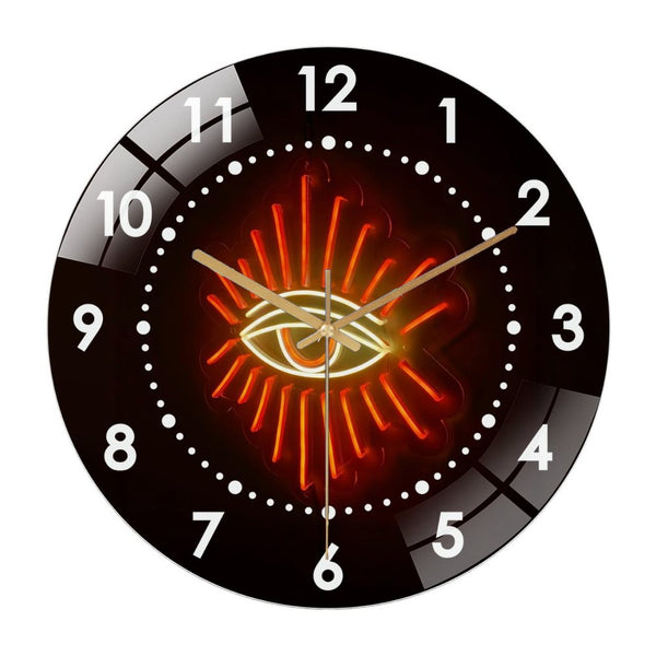 Decor Wall Clock: Eye  Glass Wall Clock,Eye Wall Art Decor Wall Clock for Home Decor  Hallo-ween Ghost Boo Haunted House Party Wall Art.homes, Bars, Offices, Man Caves, Garages, And Living Rooms .