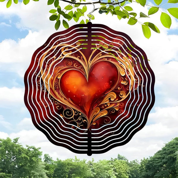 Funky Home Decor: Heart Wreath Valentine Wreath Wind Chimes from Heaven Wreath   Wall Clock for Homes, Bars, Offices, Man Caves, Garages, And Living Rooms. Also Makes A Great Gift.