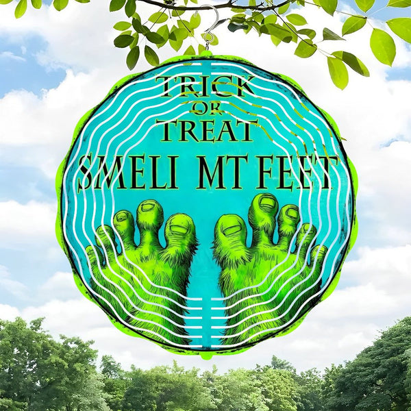 Funky Home Decor: Fun Smell My Feet  Wind Chimes  Trick Or Treat Decor Wind Chimes  for Homes, Bars, Offices, Man Caves, Garages, And Living Rooms .Also Makes A Great Gift.Hallo-ween Gift