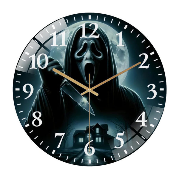 Decor Wall Clocks: Horror Halloween Glass Wall Clocks, Thriller Horror  Doctor Glass Wall Clocks for Homes, Bars, Offices, Man Caves, Garages, And Living Rooms. for Gift Home Wall Decor.