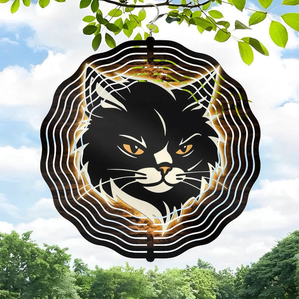 Funky Home Decor: Peeking Cat Wind Chimes,cute Peeking Cat Wind Chimes for Homes, Bars, Offices, Man Caves, Garages, And Living Rooms .Also Makes A Great Gift.cat Lover Gifts,