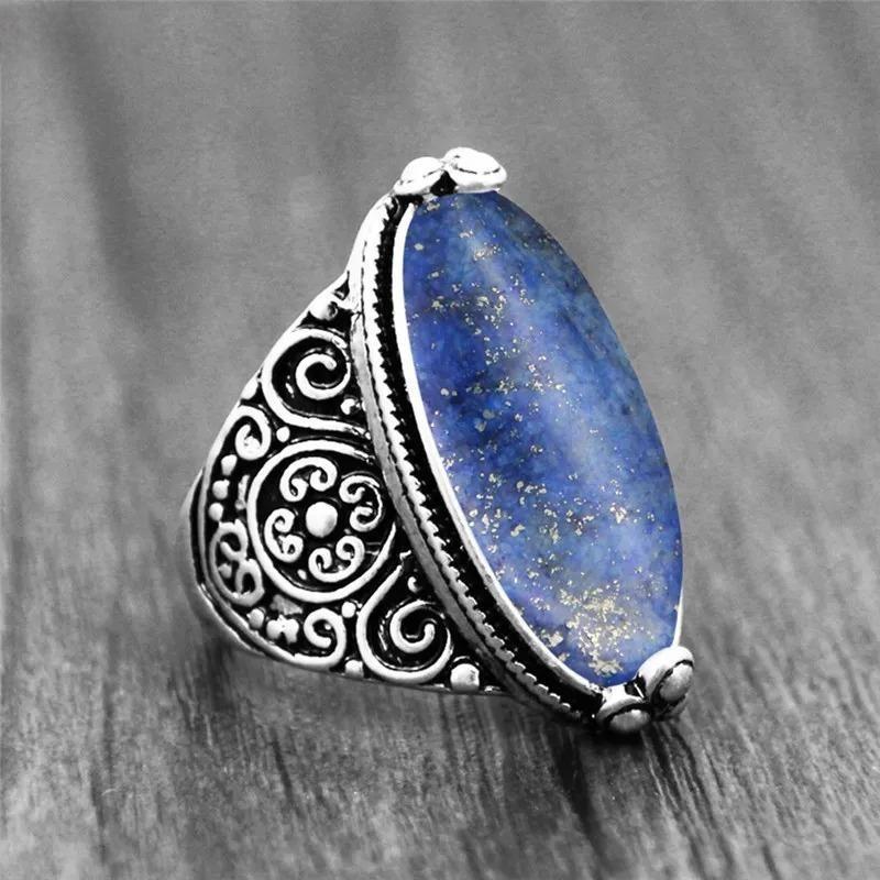 Irregular Lapis Lazuli Rings