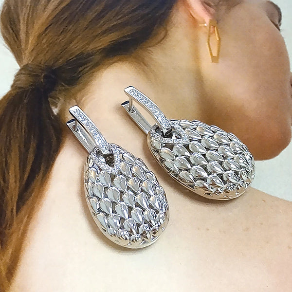 African Big Earrings Crystal Earrings Drop Earrings For Women