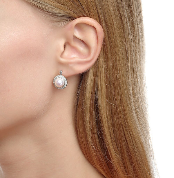 butterfly buckle stud earrings