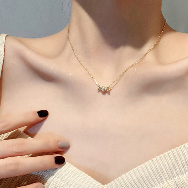 316L Stainless Steel Small Exquisite Full Zircon Candy Pendant