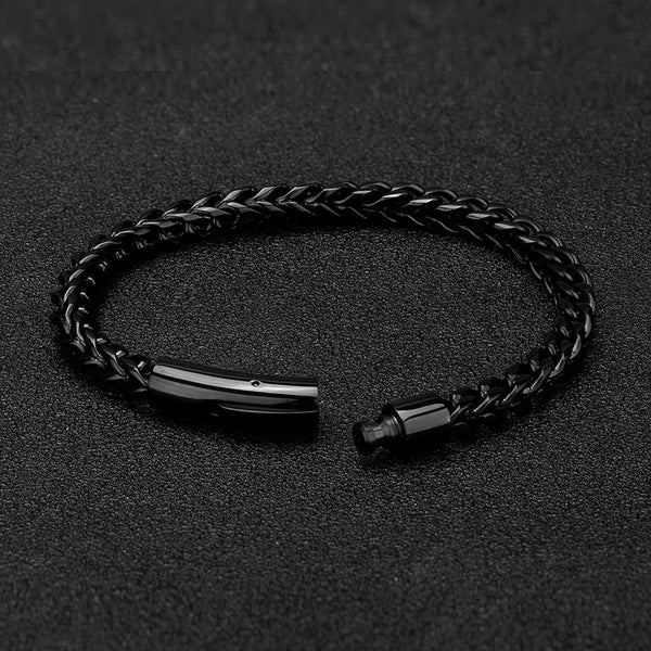 6MM Link Chain Bracelet For Men Stainless Steel Fashion Luxry Man Accessories Charm