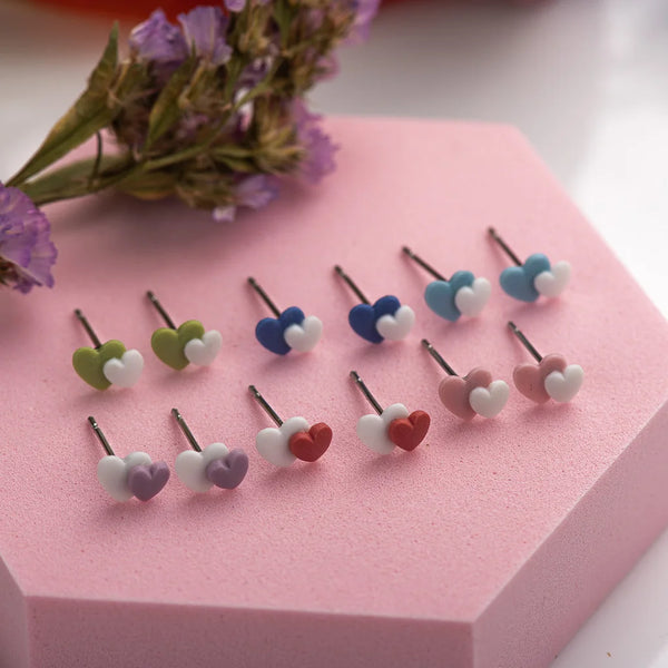 Heart-to-heart Ceramic Earrings