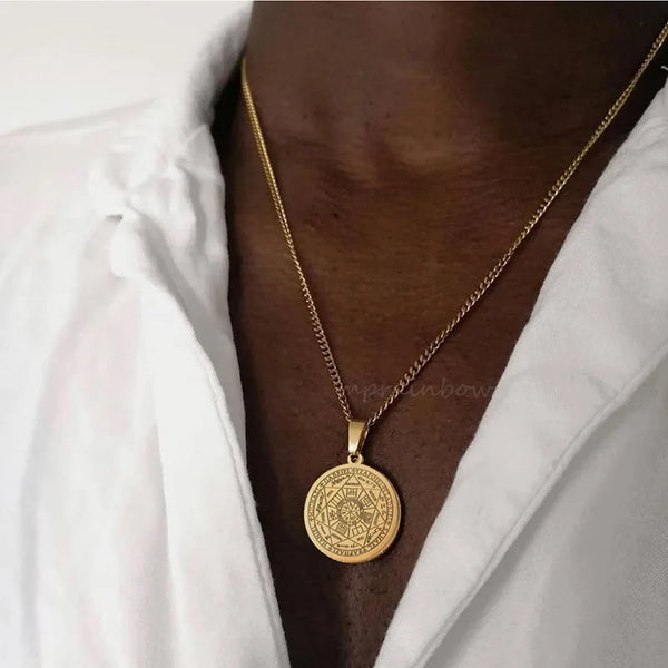 Men Necklace,Seal of the Seven Archangels Necklaces