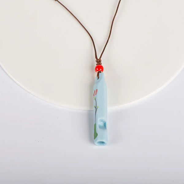 Ceramic Applique Whistle Pendant Gifts For Children
