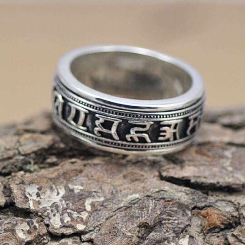 Unibabe 925 Sterling Silver Jewelry Vintage Thai Silver Ring