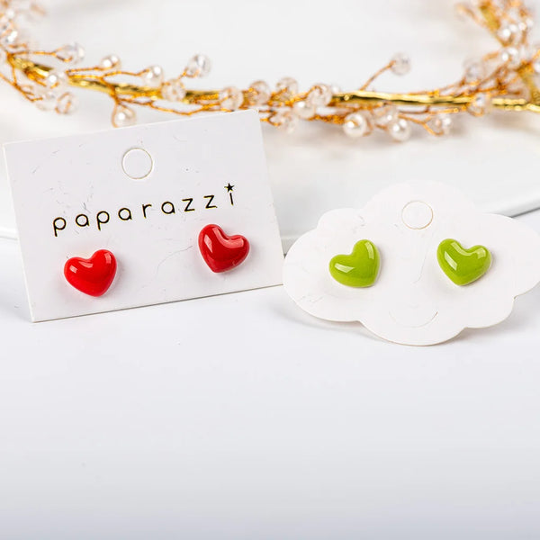Small Cute Colorful Summer Ceramic Earrings