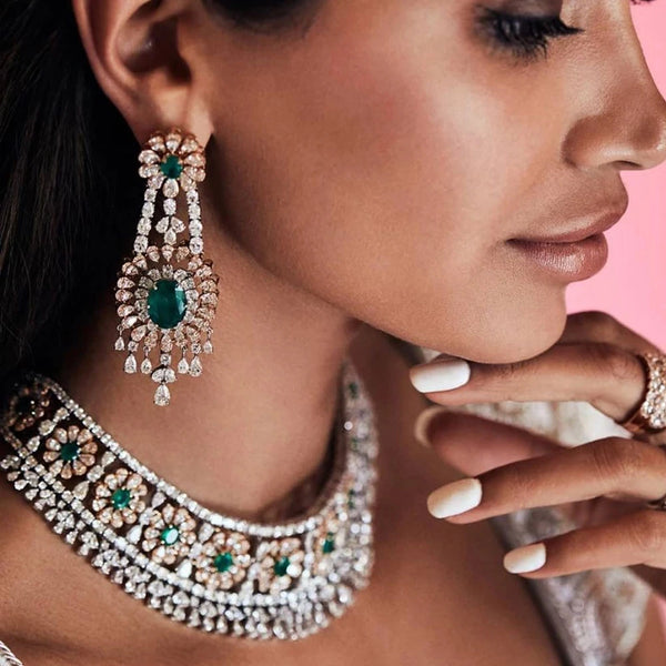 New Flowers 4Pcs African Jewelry Sets for Women Wedding Luxury Naija Dubai India Jewelry Set